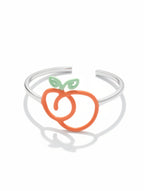 Cuff Bangle in 925 Sterling Silver with Vibrant Enamel