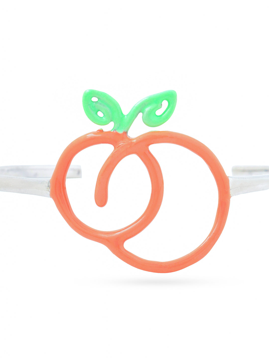 Cuff Bangle in 925 Sterling Silver with Vibrant Enamel