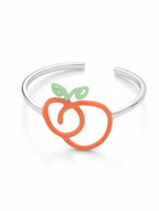 Cuff Bangle in 925 Sterling Silver with Vibrant Enamel