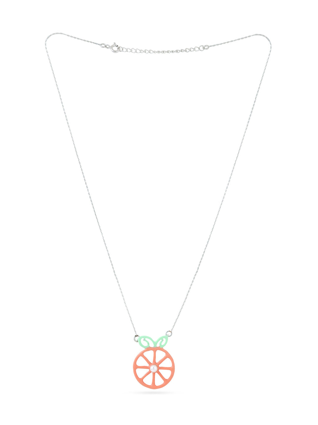 Juicy Citrus Slice Pendant in Sterling Silver