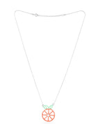Juicy Citrus Slice Pendant in Sterling Silver