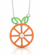 Juicy Citrus Slice Pendant in Sterling Silver