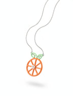 Juicy Citrus Slice Pendant in Sterling Silver