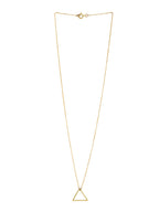 Gold Plated Geometric Triangles Elysian 925 Sterling Silver Pendant For Women