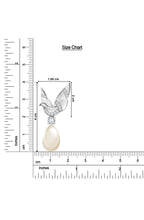 Sterling Silver Serendipity Dove Pearl Earrings