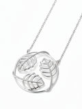 Lumina Rhodium Plated Jali 925 Sterling Silver Pendant For Women