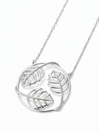 Lumina Rhodium Plated Jali 925 Sterling Silver Pendant For Women
