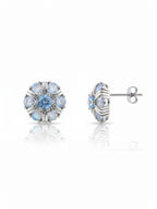 Pietra Moonstone Studs Earrings 925 Sterling Silver  For Women