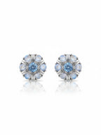 Pietra Moonstone Studs Earrings 925 Sterling Silver  For Women
