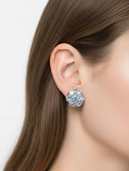 Pietra Moonstone Studs Earrings 925 Sterling Silver  For Women