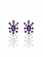 Pietra Citrine Multi-Shape Studs Earrings 925 Sterling Silver For Women