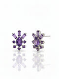 Pietra Citrine Multi-Shape Studs Earrings 925 Sterling Silver For Women