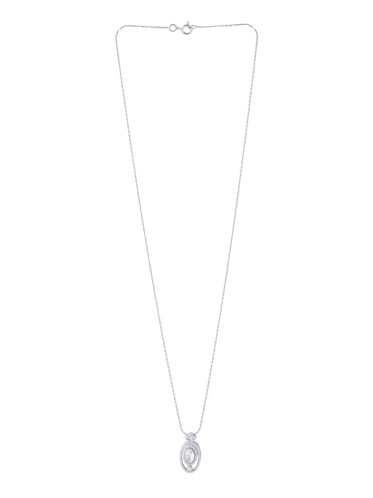 Opulent Moissanite Mughal-Inspired Silver Necklace - Kicky & Perky