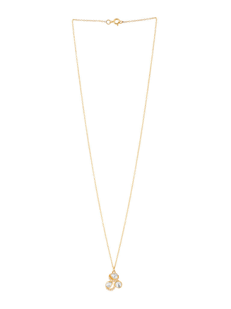 Elegant Mughal-Inspired Crystal & Pearl Necklace - Kicky & Perky