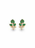 Sterling Silver Moissanite & Talph Statement Stud Earrings