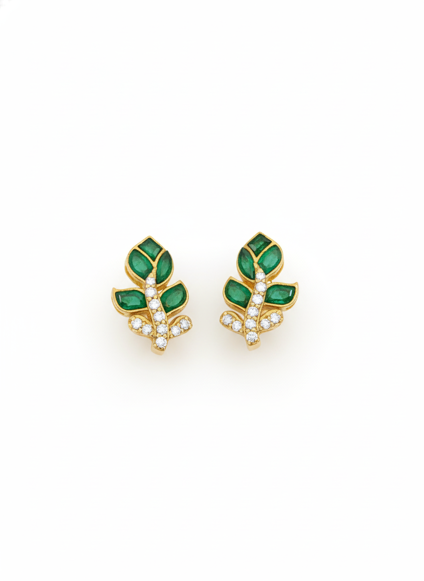 Sterling Silver Moissanite & Talph Statement Stud Earrings